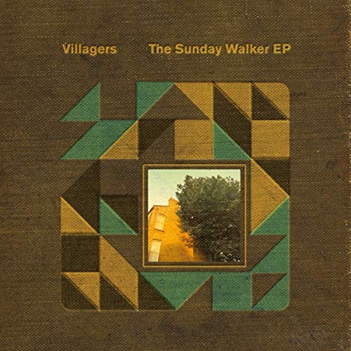 Villagers’ “Sunday Walker EP” vinyl cover: geometric pattern with a landscape window.