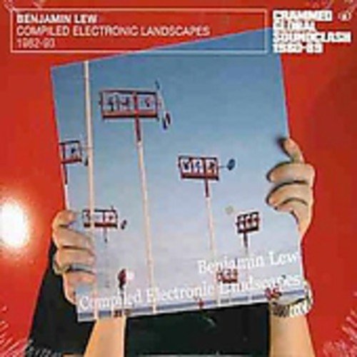 "CD cover featuring a person holding an album with red signs against a blue sky."