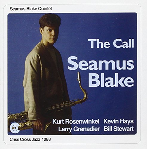"CD cover featuring a man holding a saxophone against a blue background."