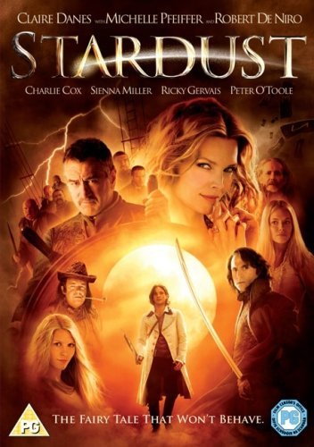 Stardust" DVD cover featuring actors Claire Danes, Robert De Niro, and Michelle Pfeiffer.