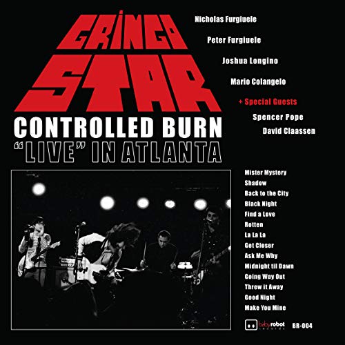 Gringo Star "Controlled Burn" CD cover with band photo and tracklist.