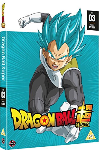 "DVD case featuring anime character with blue spiky hair on a blue background."