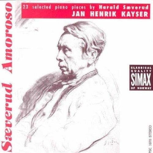 CD cover featuring a sketch of a man with the title "Saeverud Amoroso".