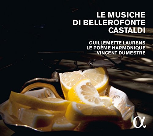 "CD cover with lemon slices on a dark background and white text."