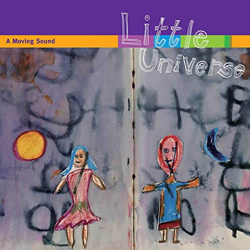 CD cover with abstract painting of figures and a sun/moon.