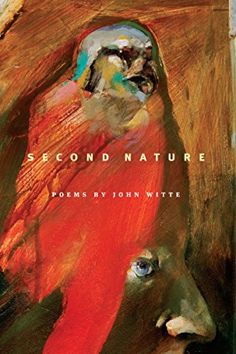 "Book cover with abstract painting of faces and text 'Second Nature' by John Witte."