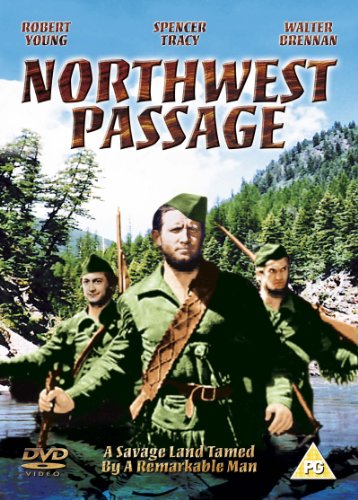 Northwest Passage" DVD cover featuring three men with rifles in a forest.