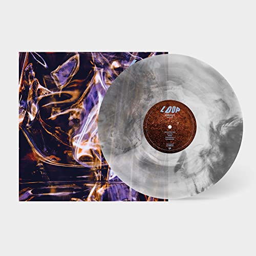 Loop Sonancy vinyl record with a marbled grey disc next to its album cover.