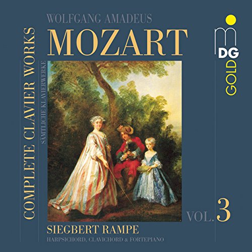 "CD cover featuring a 18th-century painting of three people outdoors, gray background."