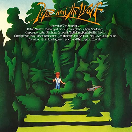 CD digipak of "Peter and the Wolf" with illustrated cover art.