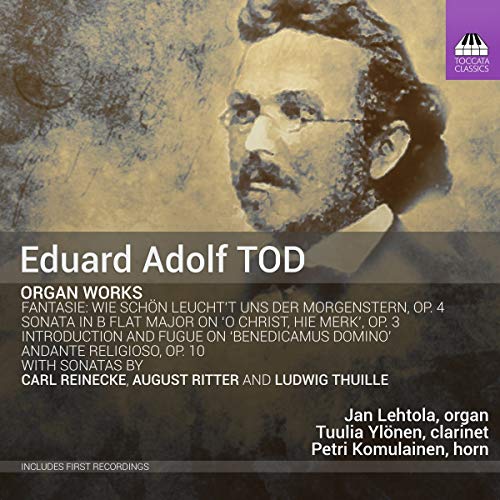 CD cover featuring a portrait of composer Eduard Adolf Tod.