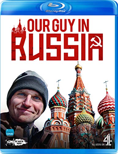 "Blu-ray case with a man and Russian church towers on the cover."