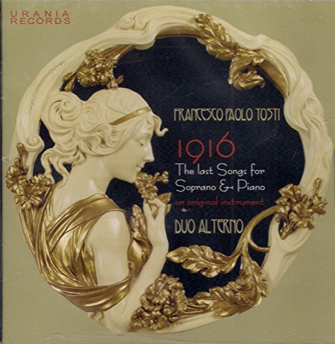 A CD cover featuring a gold-framed, classical woman statue against a beige background.