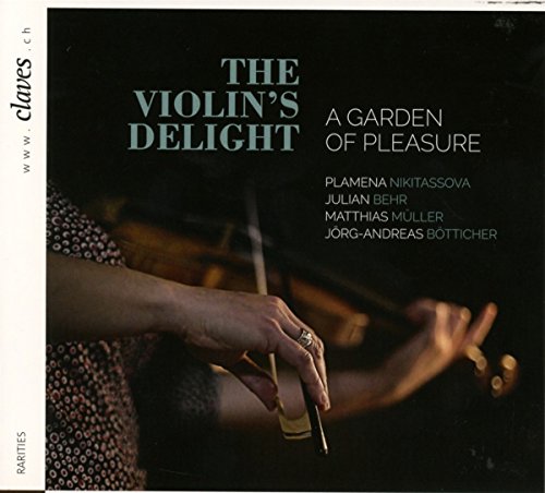 CD cover featuring a woman's hand holding a violin bow against a dark background.