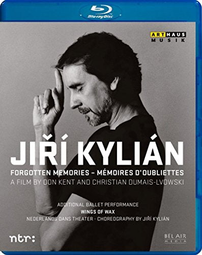 Blue-ray case with black and white image of a man and text.