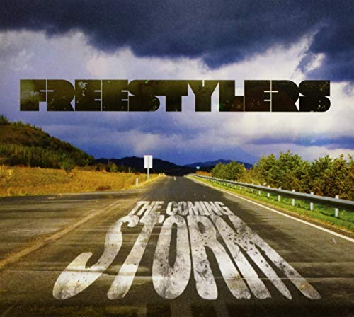 CD cover for Freestylers’ “The Coming Storm” with a stormy landscape.