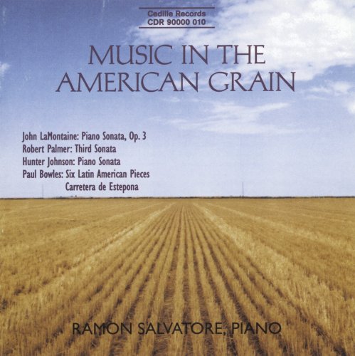 CD cover for "Music in the American Grain" with a wheat field.