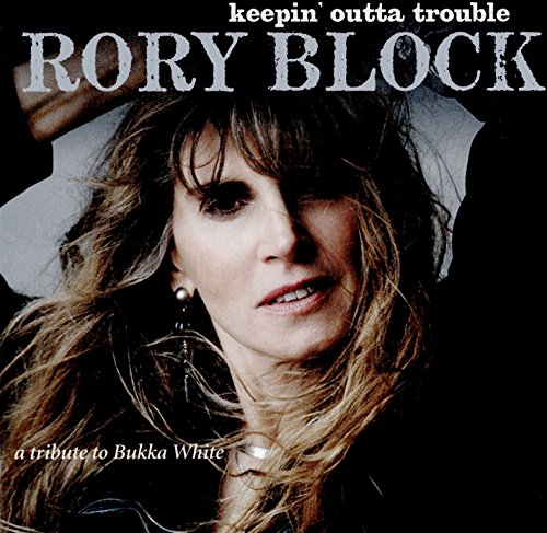 Album cover featuring Rory Block with long blonde hair and blue patterned background.