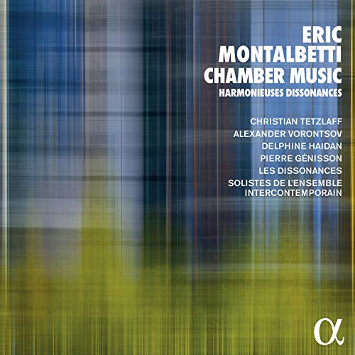 "CD cover with abstract blue and green background and white text."