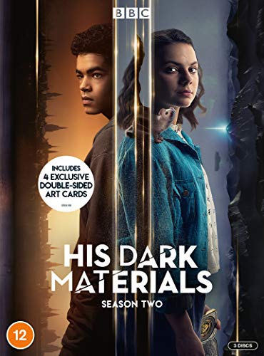 DVD cover for "His Dark Materials" Season 2 featuring two young actors.