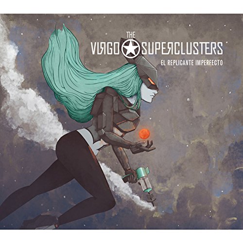 CD cover: robotic woman with teal hair against a starry background.