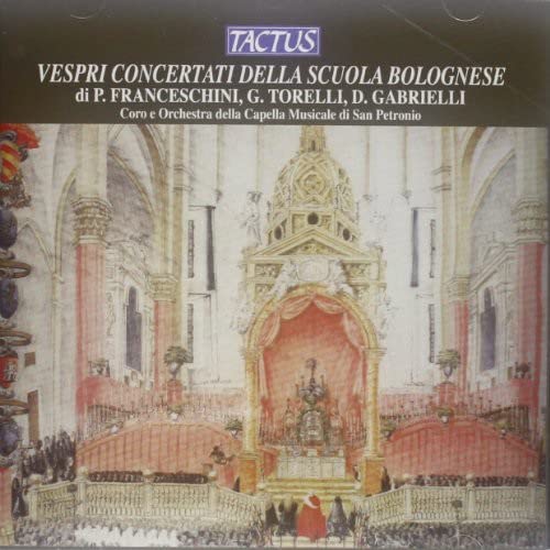 CD cover depicting an ornate church interior with a choir and orchestra.