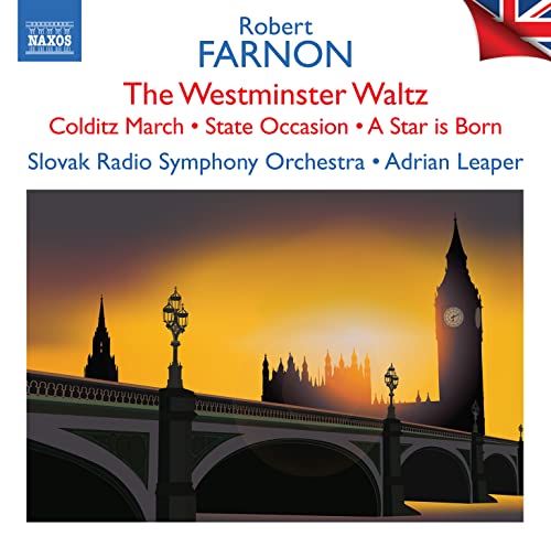 CD cover featuring Big Ben at sunset, with text naming Robert Farnon.