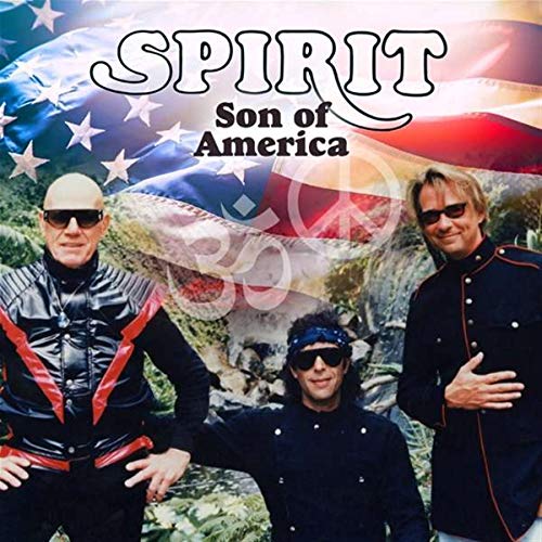 "CD cover with three men in front of an American flag."