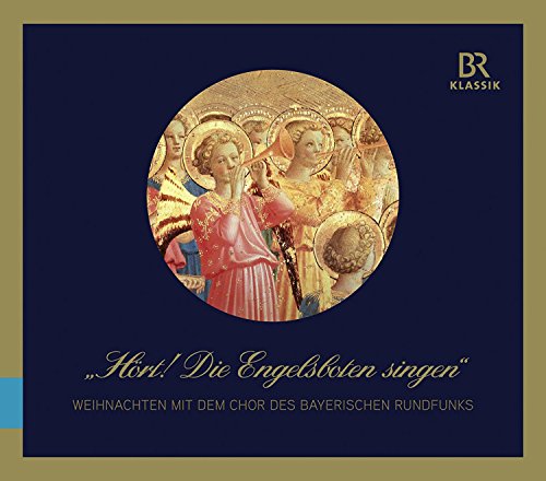 A CD cover featuring a circular image of angels on a blue background.