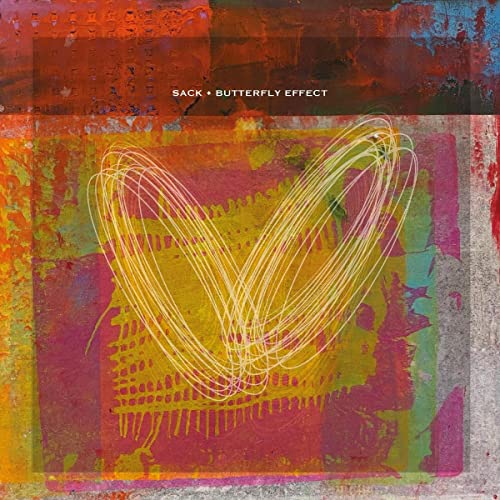 CD cover for "Butterfly Effect" by Sack, with abstract yellow lines.