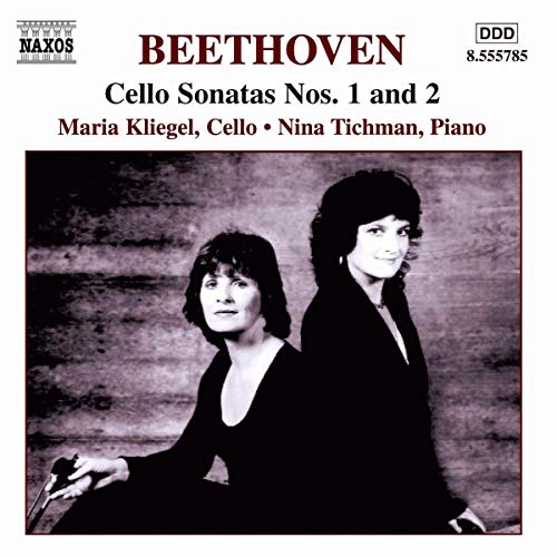 CD cover featuring Maria Kliegel and Nina Tichman, cello and piano duo.
