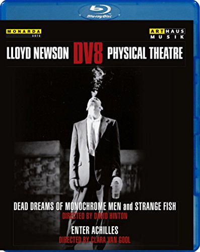 Blue-ray case with black cover featuring a man in a suit with a smoking head.