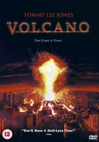 Volcano" DVD cover featuring an erupting volcano over a city skyline.