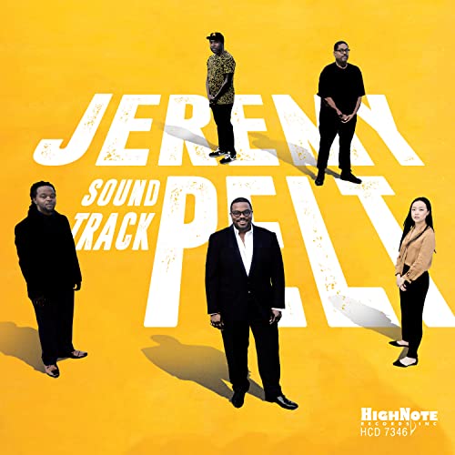 CD cover for Jeremy Pelt’s “Soundtrack” featuring five people in silhouette.