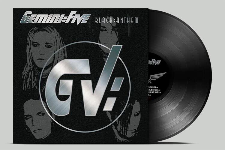 Gemini Five "Black Anthem" vinyl record with band members on cover.