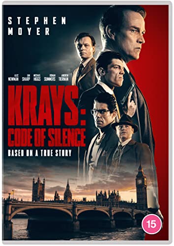 DVD cover for "The Krays - Code Of Silence" featuring four men.