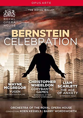 DVD cover for "Bernstein: Celebration" featuring a silhouetted dancer.