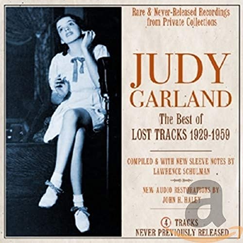 Judy Garland CD cover featuring a young Garland sitting and smiling.