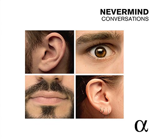 A CD cover featuring a collage of four close-up facial images on a white background.