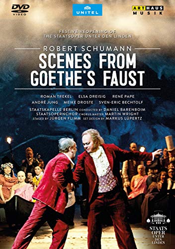 DVD cover for Schumann’s “Scenes from Goethe’s Faust” opera performance.