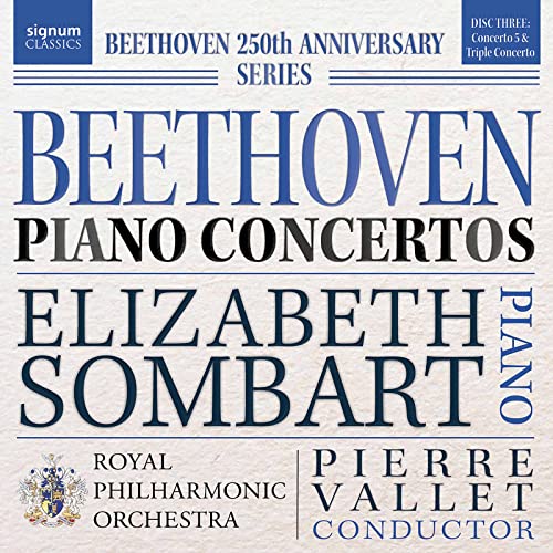 CD cover for Beethoven piano concertos performed by Elizabeth Sombart.