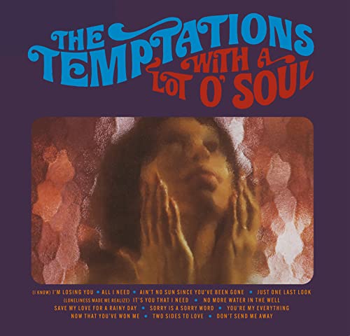 CD cover for The Temptations’ “With A Lot O’Soul,” featuring a portrait.