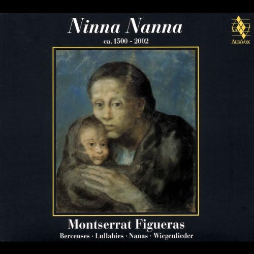 "CD cover with a painting of a woman holding a child."