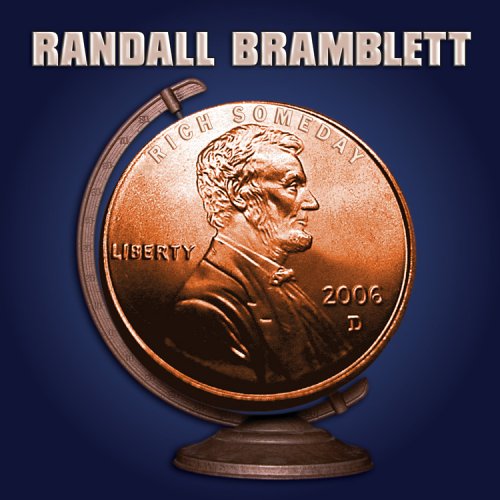 "Album cover featuring a copper penny on a stand, with 'Randall Bramblett' at the top."