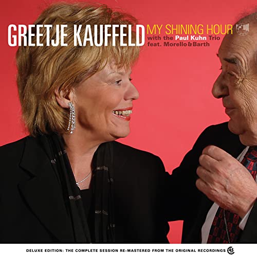 Album cover featuring Greetje Kauffeld and Paul Kuhn, red background.
