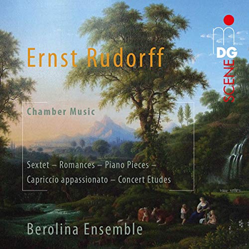 CD cover: landscape painting with text “Ernst Rudorff” and “Berolina Ensemble”.