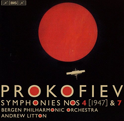 Red circle on black background with text "Prokofiev Symphonies" and orchestra name.