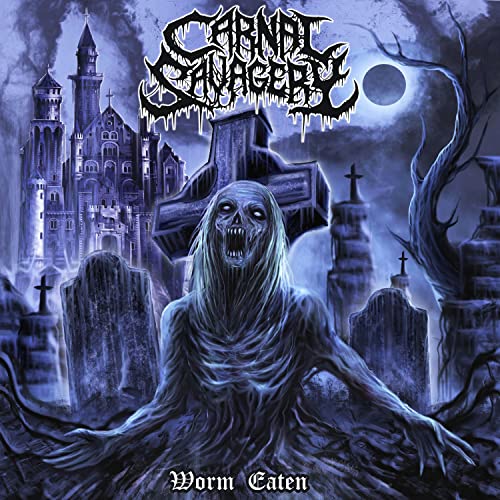 Dark album cover depicting a decaying figure in a graveyard scene.