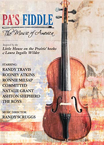 DVD cover featuring a wooden fiddle against a faded American flag background.