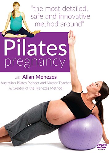 Pilates Pregnancy DVD cover featuring a pregnant woman exercising.